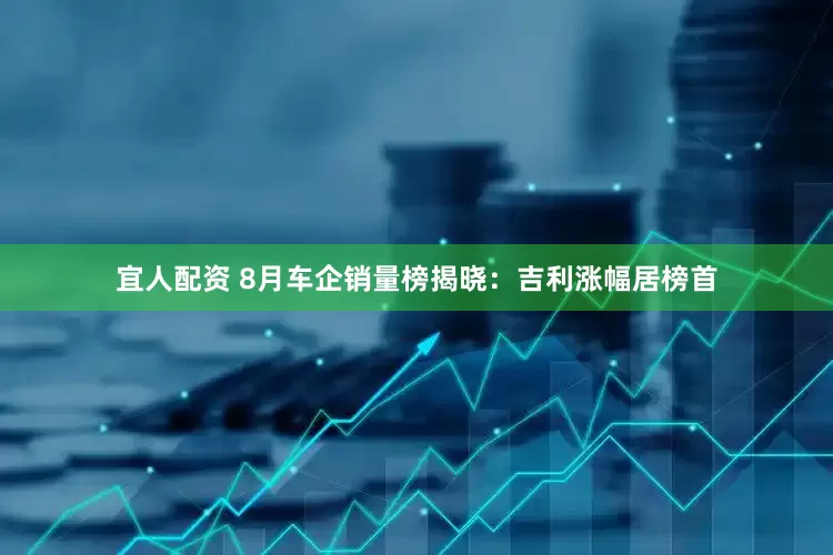 宜人配资 8月车企销量榜揭晓：吉利涨幅居榜首
